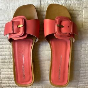 INTENTIONALLY BLANK Buckle Clog Sandals Watermelon SZ EU 39 NWOT
